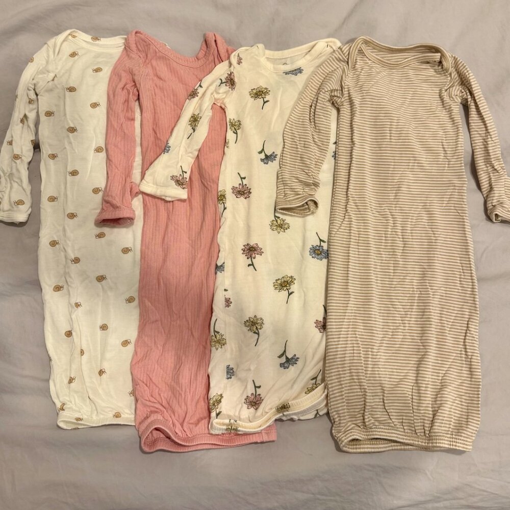 Newborn Baby 4-Pack PurelySoft Sleeper Gowns